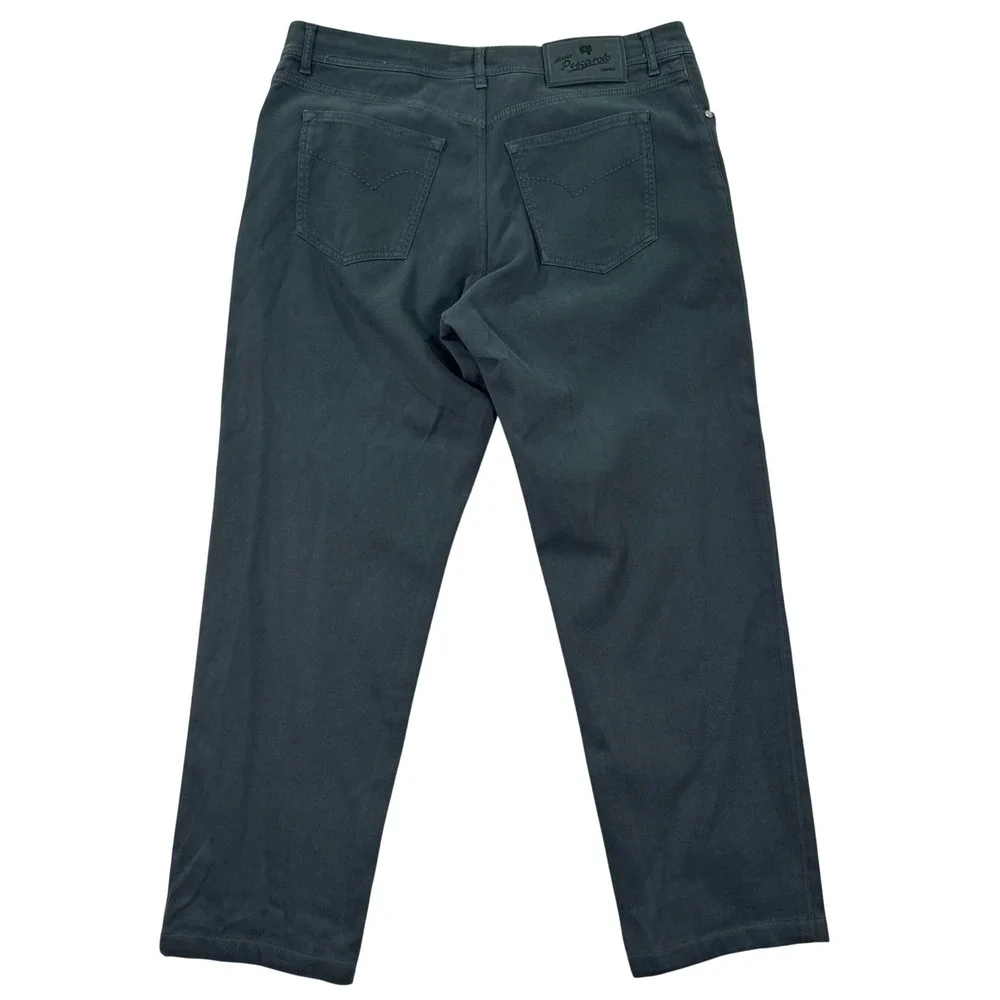 Marco Pescarolo Nerano M Mens 36x28 Pants Green Cotton Made in Italy Casual EUC